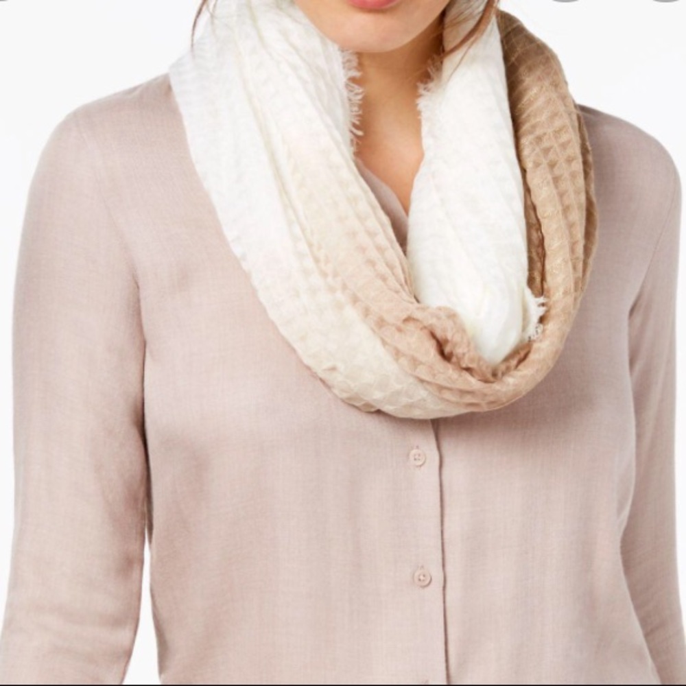 Inc international ombré waffle infinity scarf